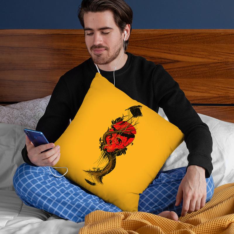 Nameless Hero Throw Pillow By Nicebleed