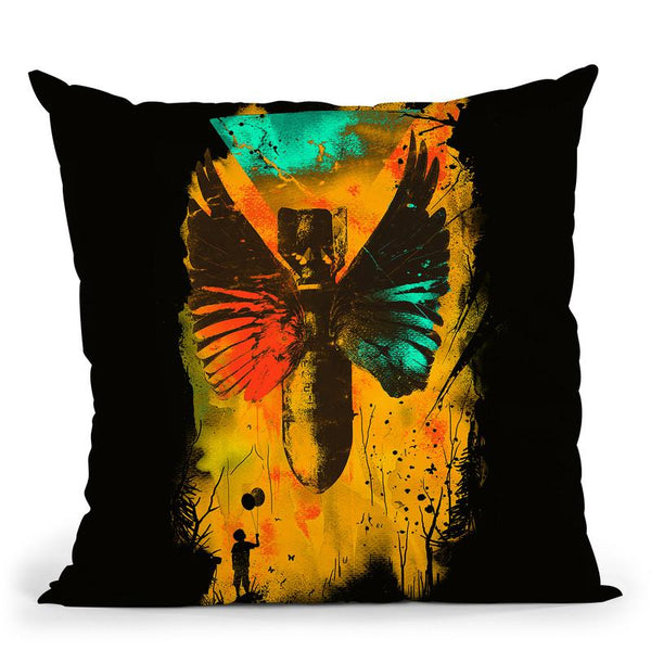 No More Trouble Throw Pillow By Nicebleed