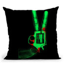 Peace Bang Throw Pillow By Nicebleed