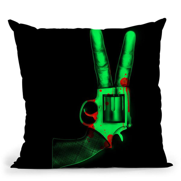 Peace Bang Throw Pillow By Nicebleed