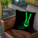 Peace Bang Throw Pillow By Nicebleed
