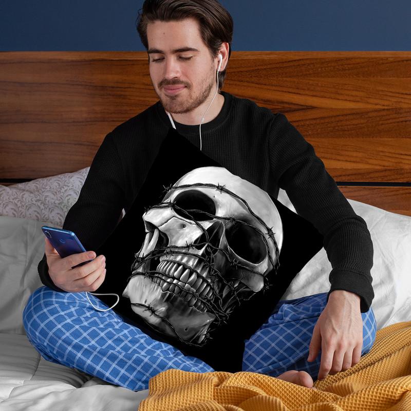 Prisoner Bw Throw Pillow By Nicebleed