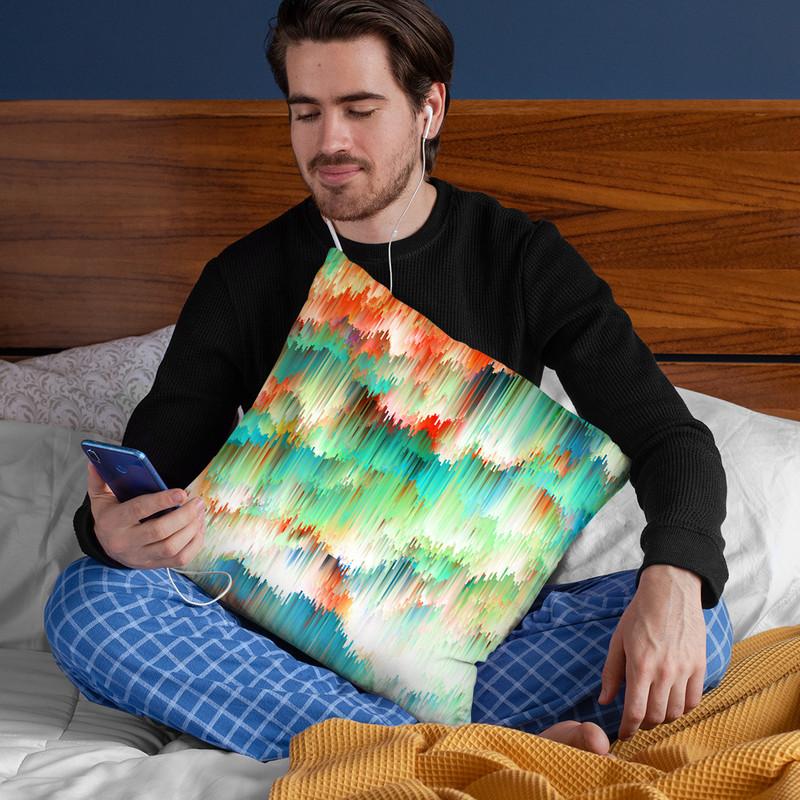 Raindown Throw Pillow By Nicebleed