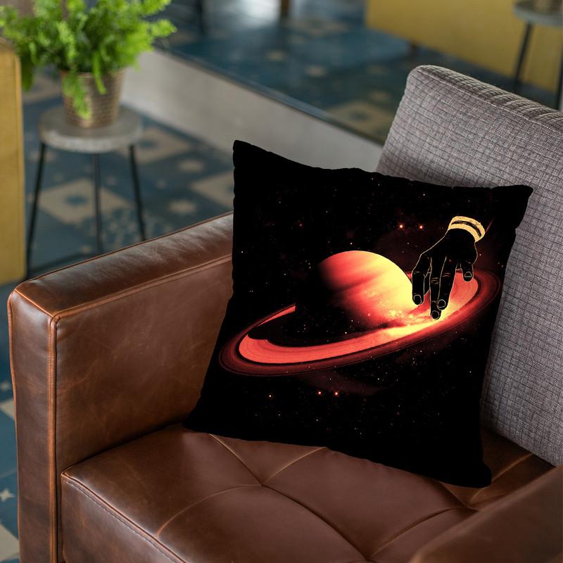 Saturntable Throw Pillow By Nicebleed