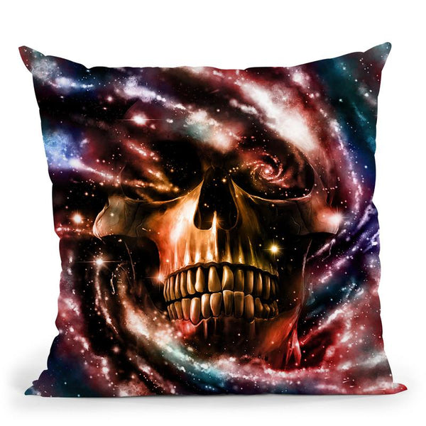 Space Skull Ii Throw Pillow By Nicebleed