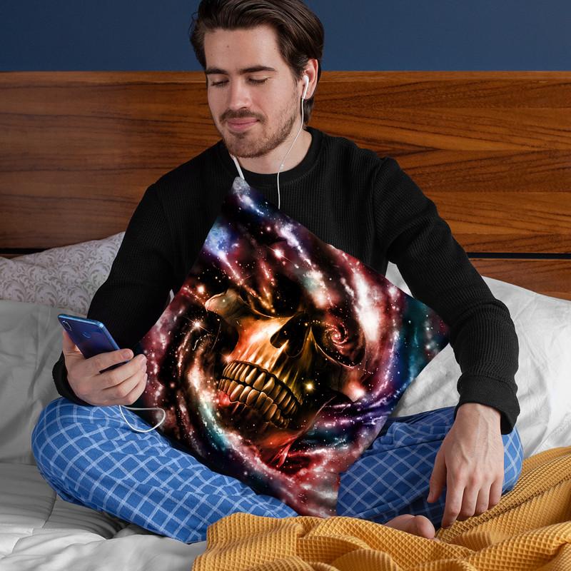 Space Skull Ii Throw Pillow By Nicebleed