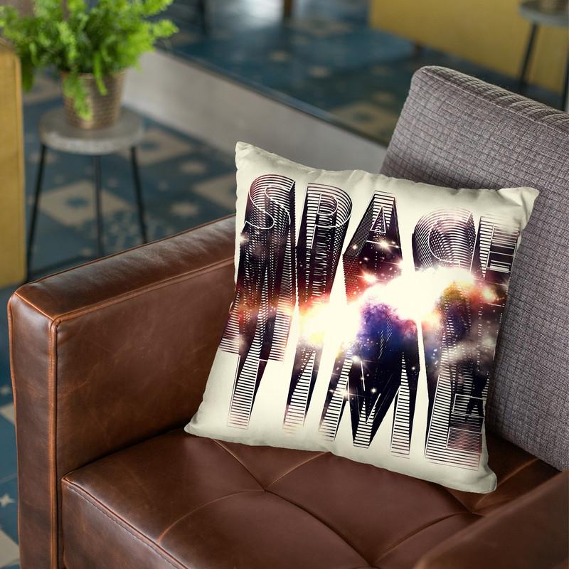 Space Time Throw Pillow By Nicebleed
