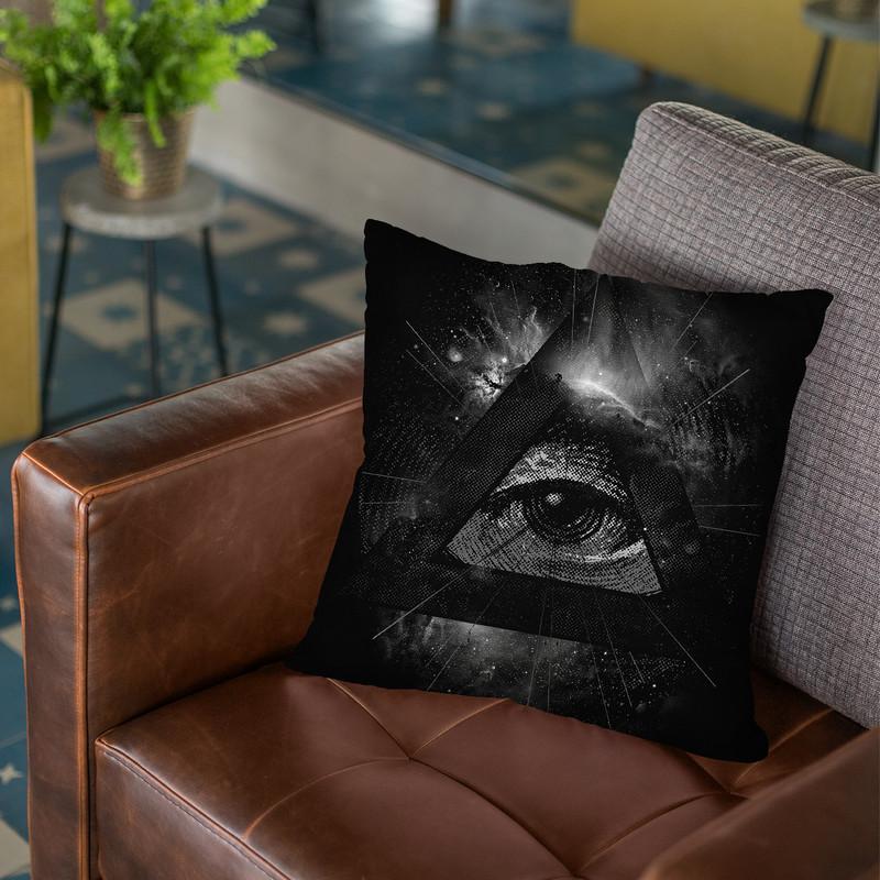 The Eye Throw Pillow By Nicebleed