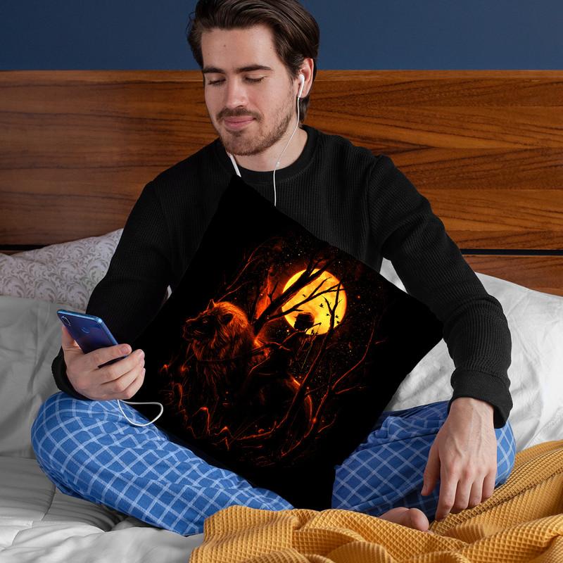 The Hunter Throw Pillow By Nicebleed