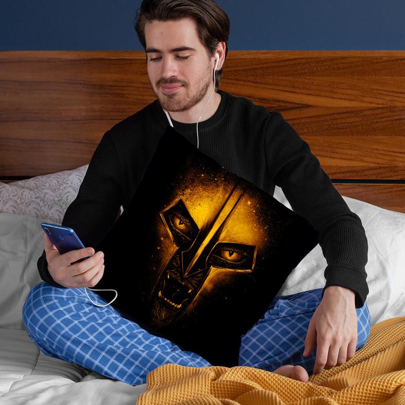The Protector Throw Pillow By Nicebleed