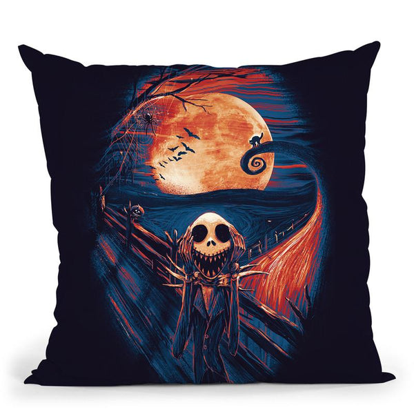 The Scream Before Christmas Throw Pillow By Nicebleed