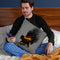 This Cat Is On Fire Throw Pillow By Nicebleed