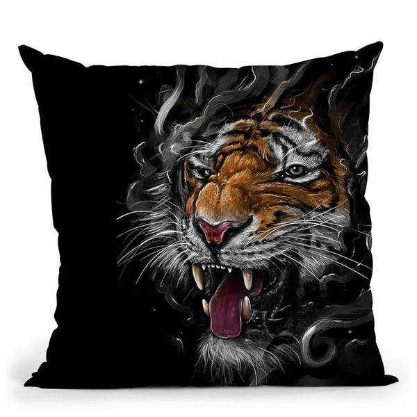 Tiger Throw Pillow By Nicebleed
