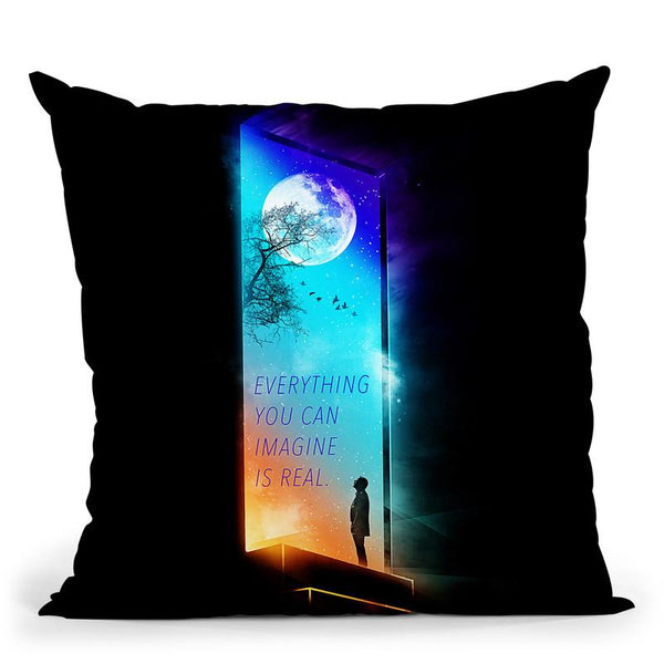 Everything You Can Imagine Is Real Throw Pillow By Nicebleed