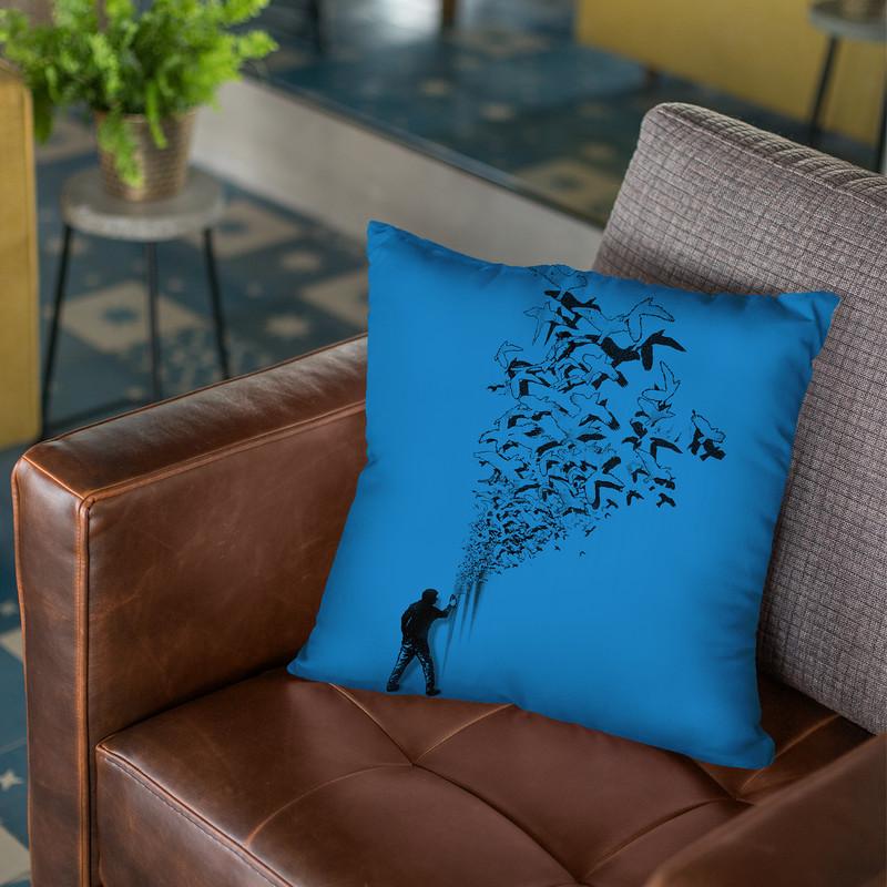 Flying High Throw Pillow By Nicebleed
