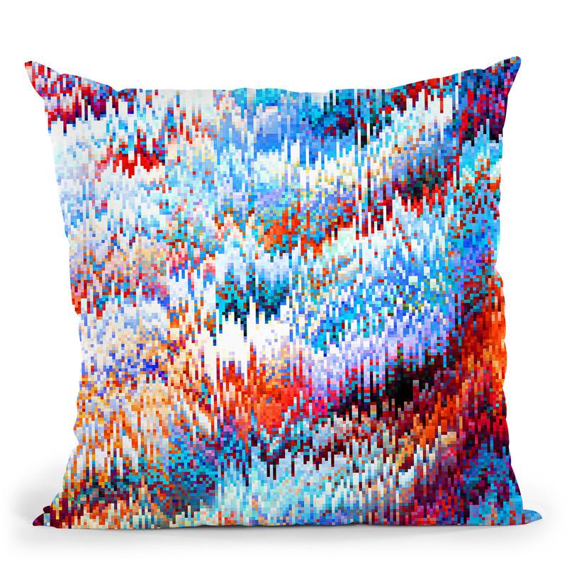 Forest Pixel Throw Pillow By Nicebleed