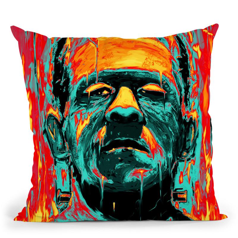 Frankenstein Throw Pillow By Nicebleed