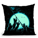 Freedom Cats Throw Pillow By Nicebleed