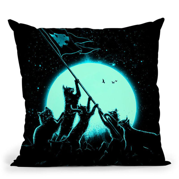 Freedom Cats Throw Pillow By Nicebleed