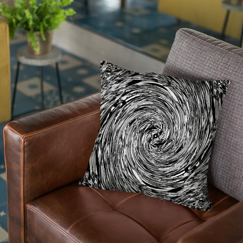 Geometric Spin Throw Pillow By Nicebleed