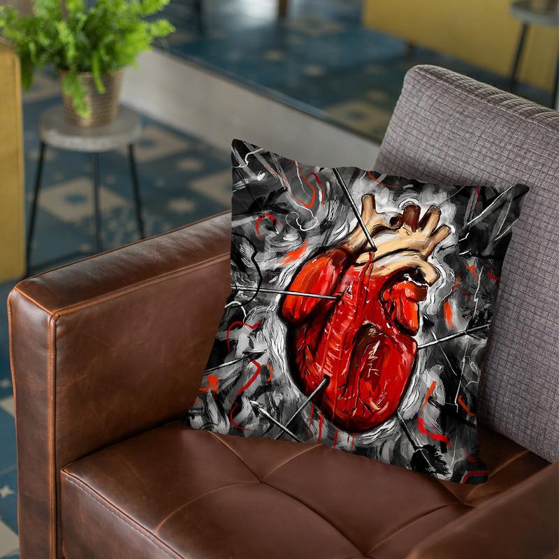 Heart & Arrows Throw Pillow By Nicebleed