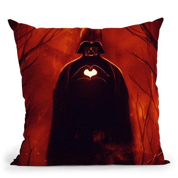 Heart Vader Throw Pillow By Nicebleed