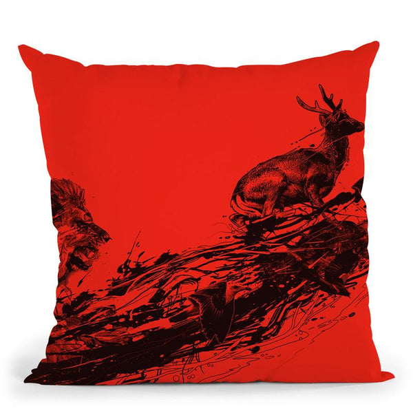 Intense Chasing Throw Pillow By Nicebleed
