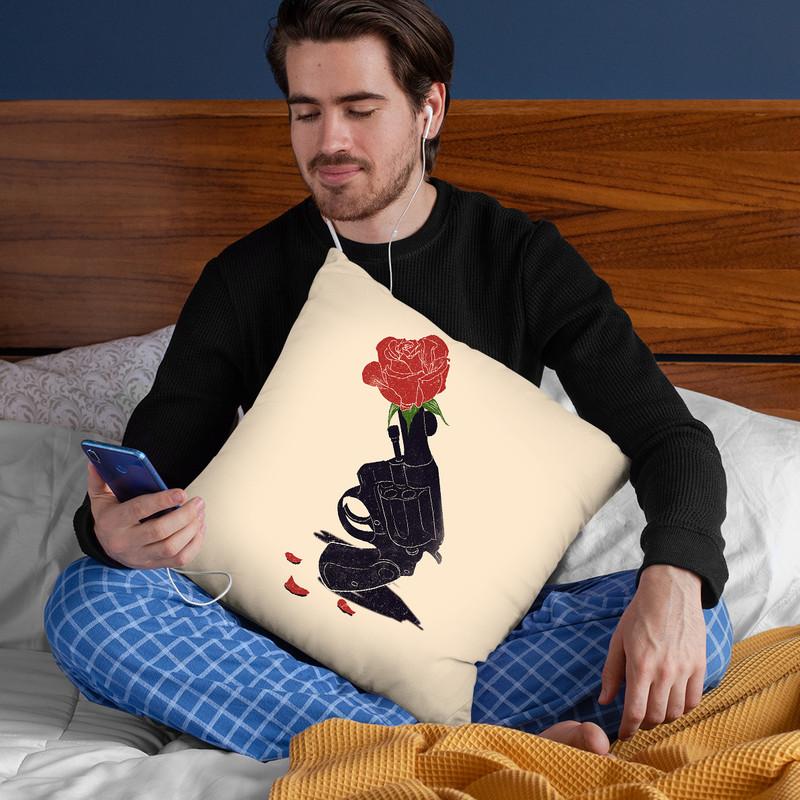 Cease Fire Throw Pillow By Nicebleed