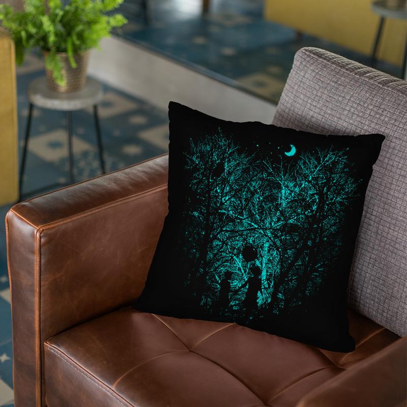 Into The Woods Throw Pillow By Nicebleed