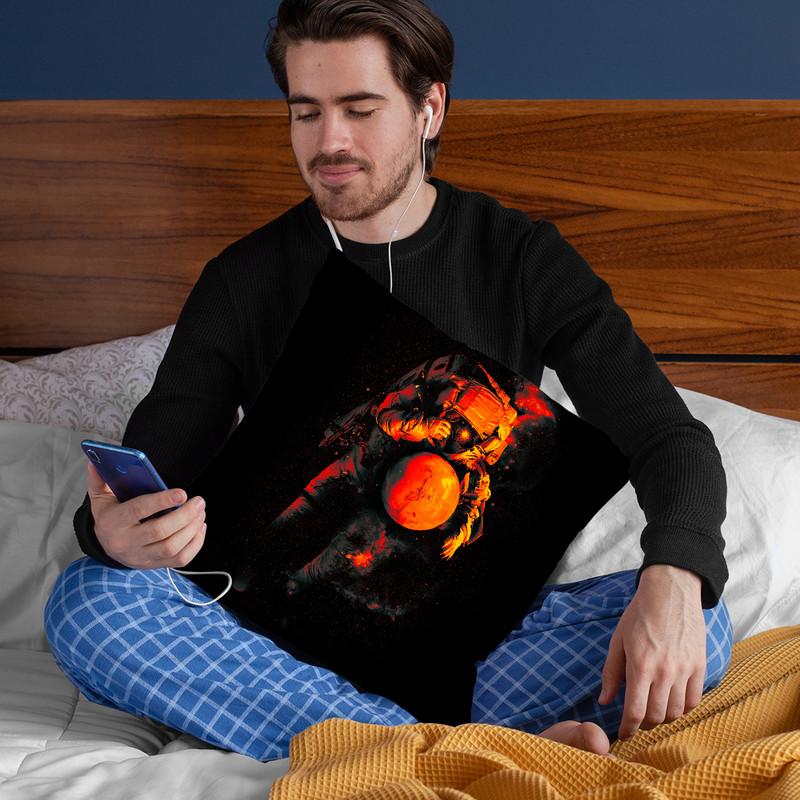 It'S A Small World After All Mars Throw Pillow By Nicebleed
