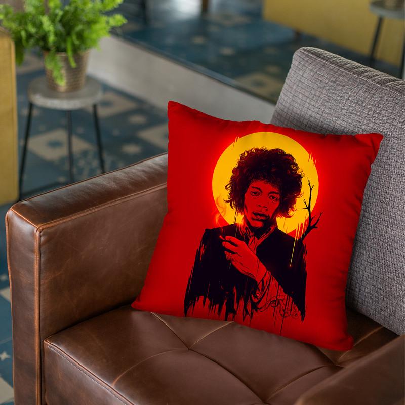 Jimi Hendrix Throw Pillow By Nicebleed