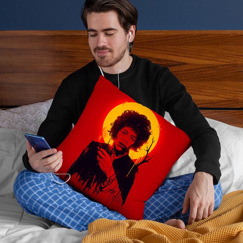 Jimi Hendrix Throw Pillow By Nicebleed