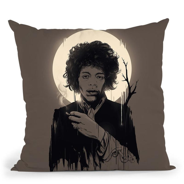 Jimi Hendrix2 Throw Pillow By Nicebleed