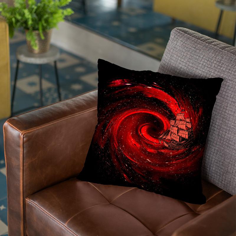 Journey To The Edge Of The Univ Throw Pillow By Nicebleed