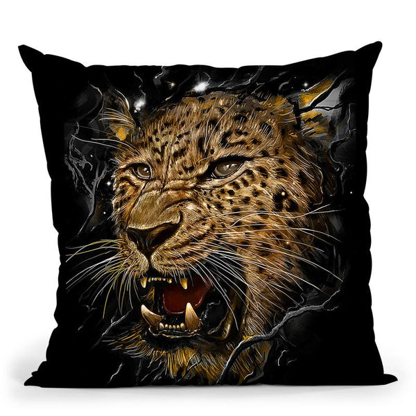 Leopard Throw Pillow By Nicebleed