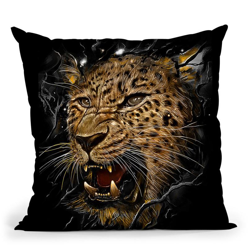 Leopard Throw Pillow By Nicebleed