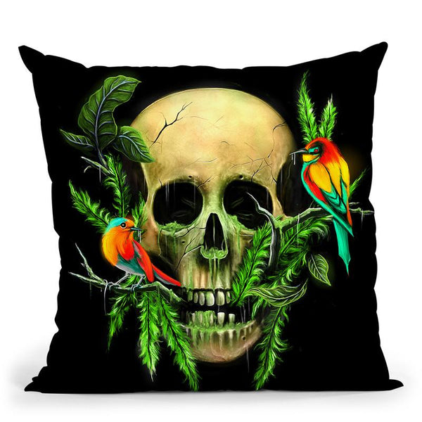 Life And Death Throw Pillow By Nicebleed