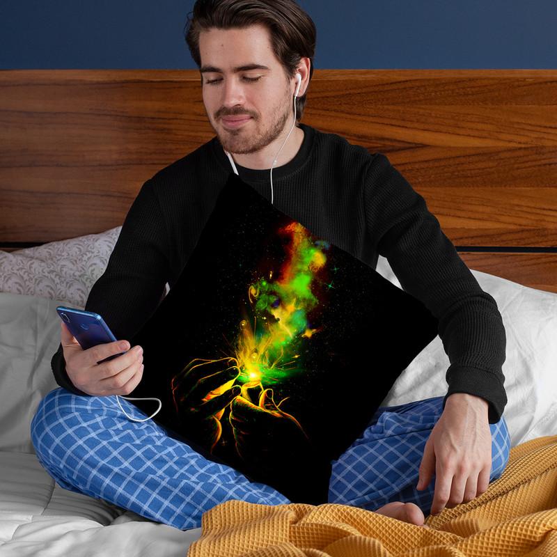 Light It Up! Throw Pillow By Nicebleed