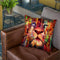 Lion Red Throw Pillow By Nicebleed
