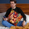 Lion Red Throw Pillow By Nicebleed