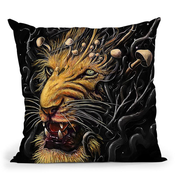 Lion Throw Pillow By Nicebleed