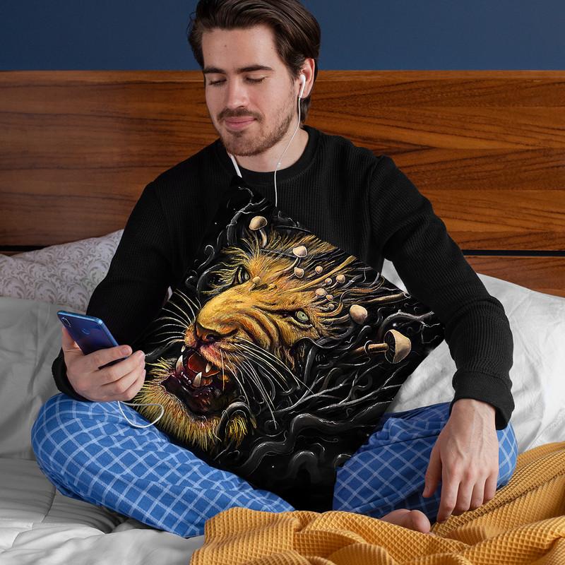 Lion Throw Pillow By Nicebleed