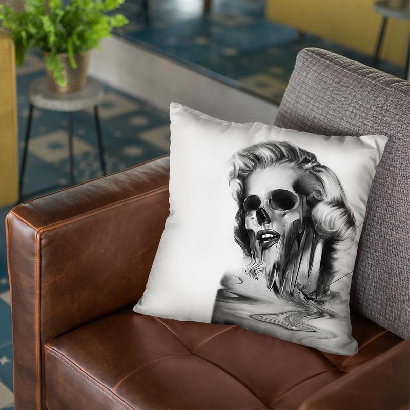 Marilyn Portrait Throw Pillow By Nicebleed