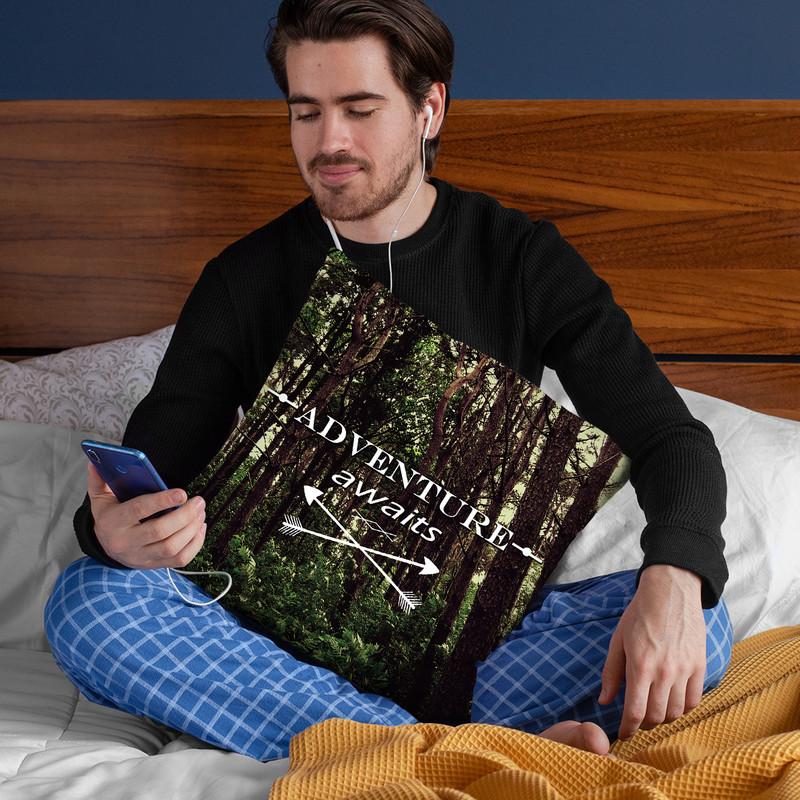 Adventure Awaits Throw Pillow By Niklas Gustafson
