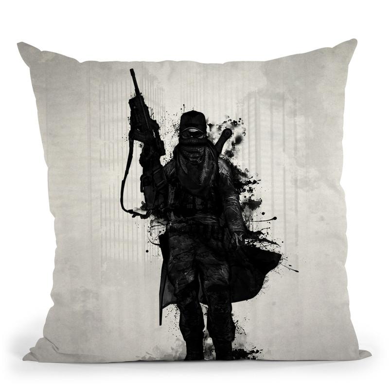 Post Apocalyptic Warrior Throw Pillow By Niklas Gustafson