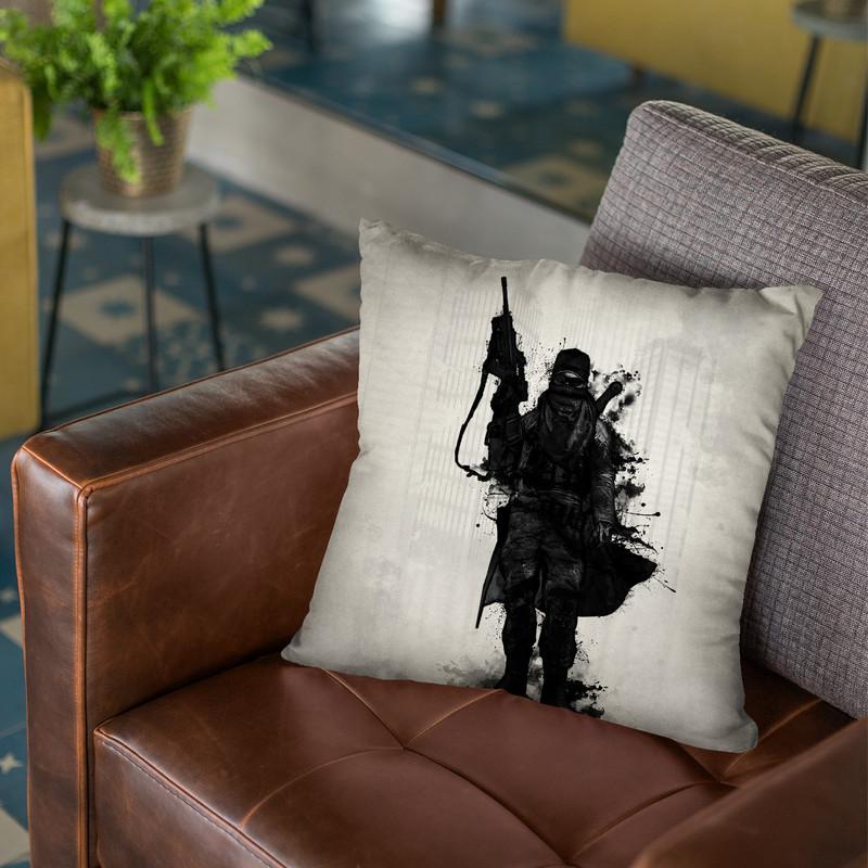 Post Apocalyptic Warrior Throw Pillow By Niklas Gustafson