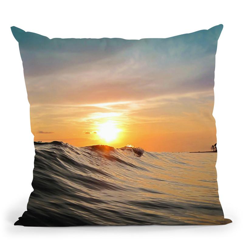 Sunset In Paradise Throw Pillow By Niklas Gustafson