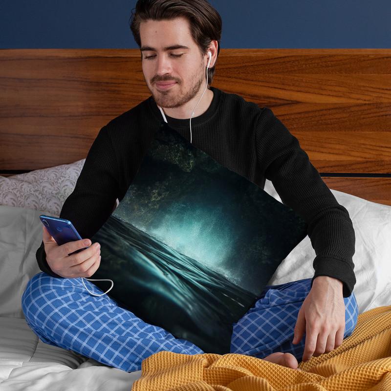 Surreal Sea Throw Pillow By Niklas Gustafson