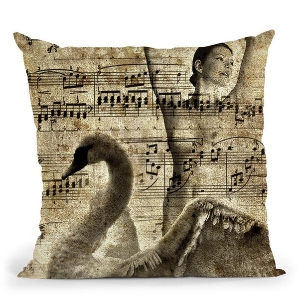 Swan Lake Throw Pillow By Niklas Gustafson