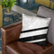 White Striped Marble Throw Pillow By Niklas Gustafson